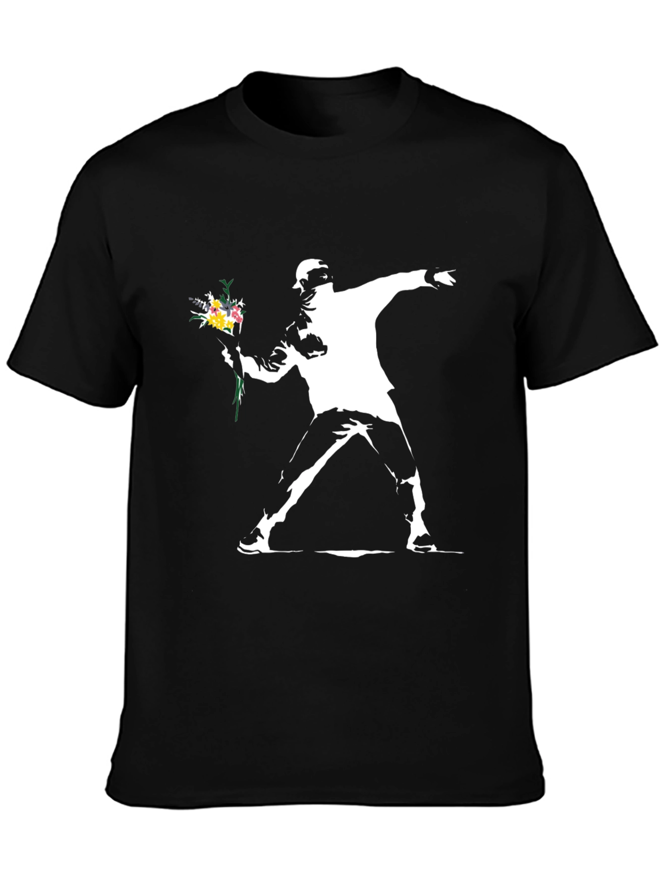 Banksy Flower Bomber T-Shirt