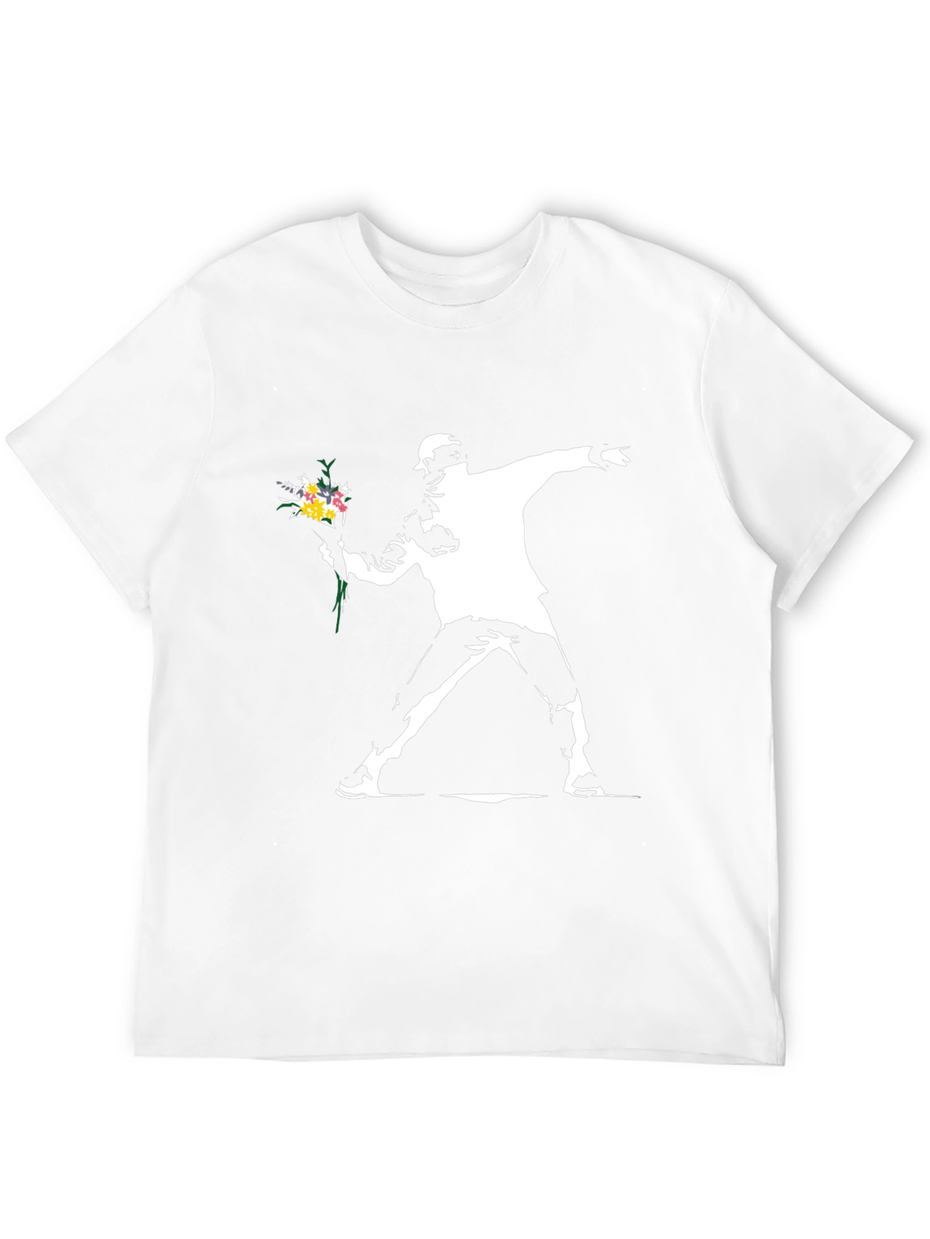 Banksy Flower Bomber T-Shirt