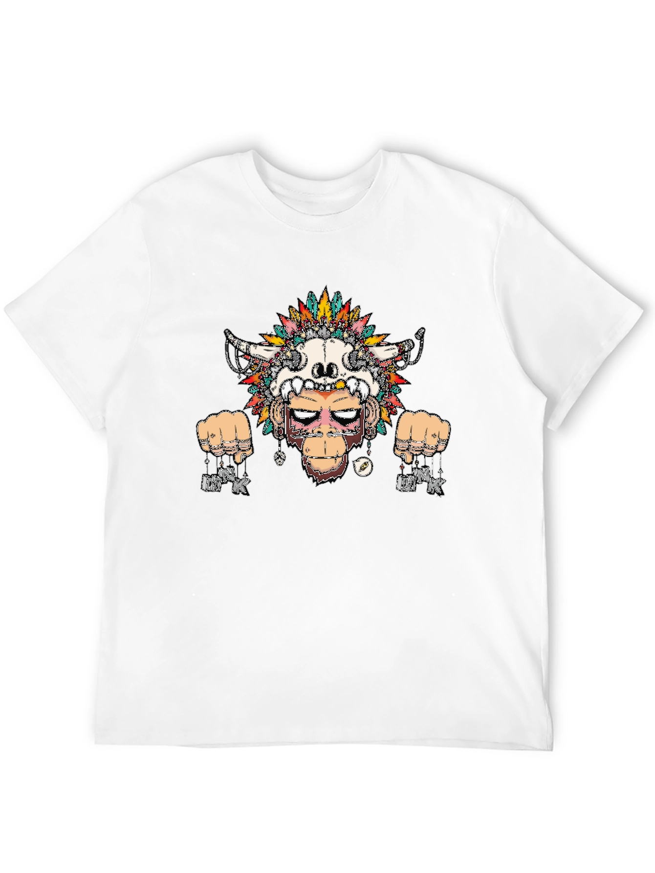 Tribal Ape Graphic Tee - Mens Black T-Shirt