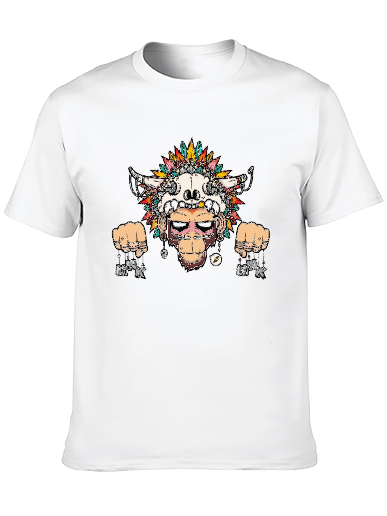 Tribal Ape Graphic Tee - Mens Black T-Shirt
