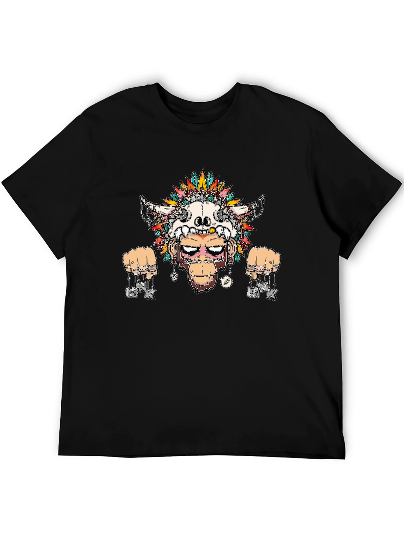Tribal Ape Graphic Tee - Mens Black T-Shirt