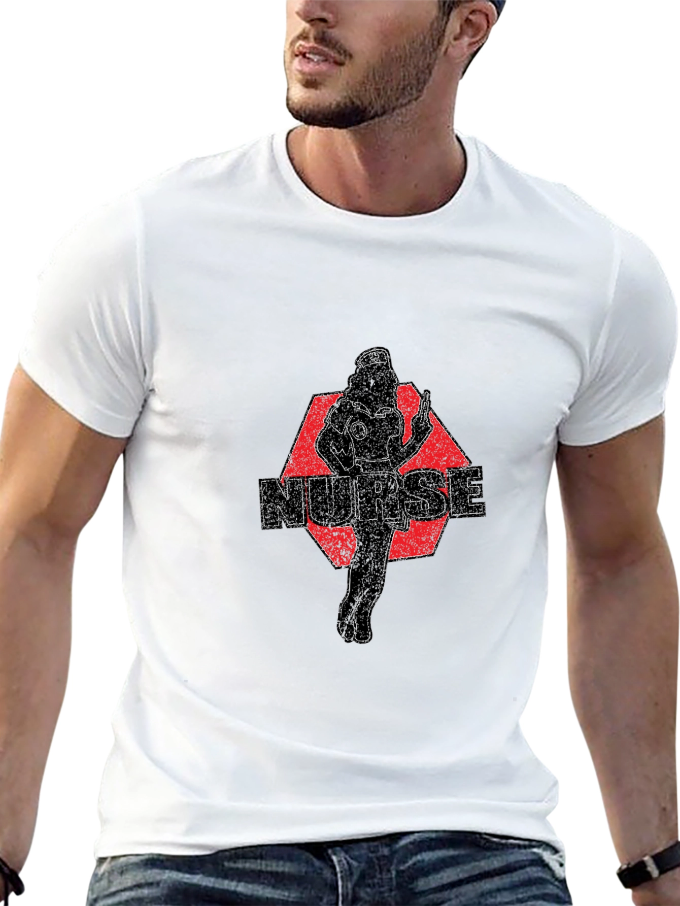 Nurse Graphic Tee - Black Unisex T-Shirt