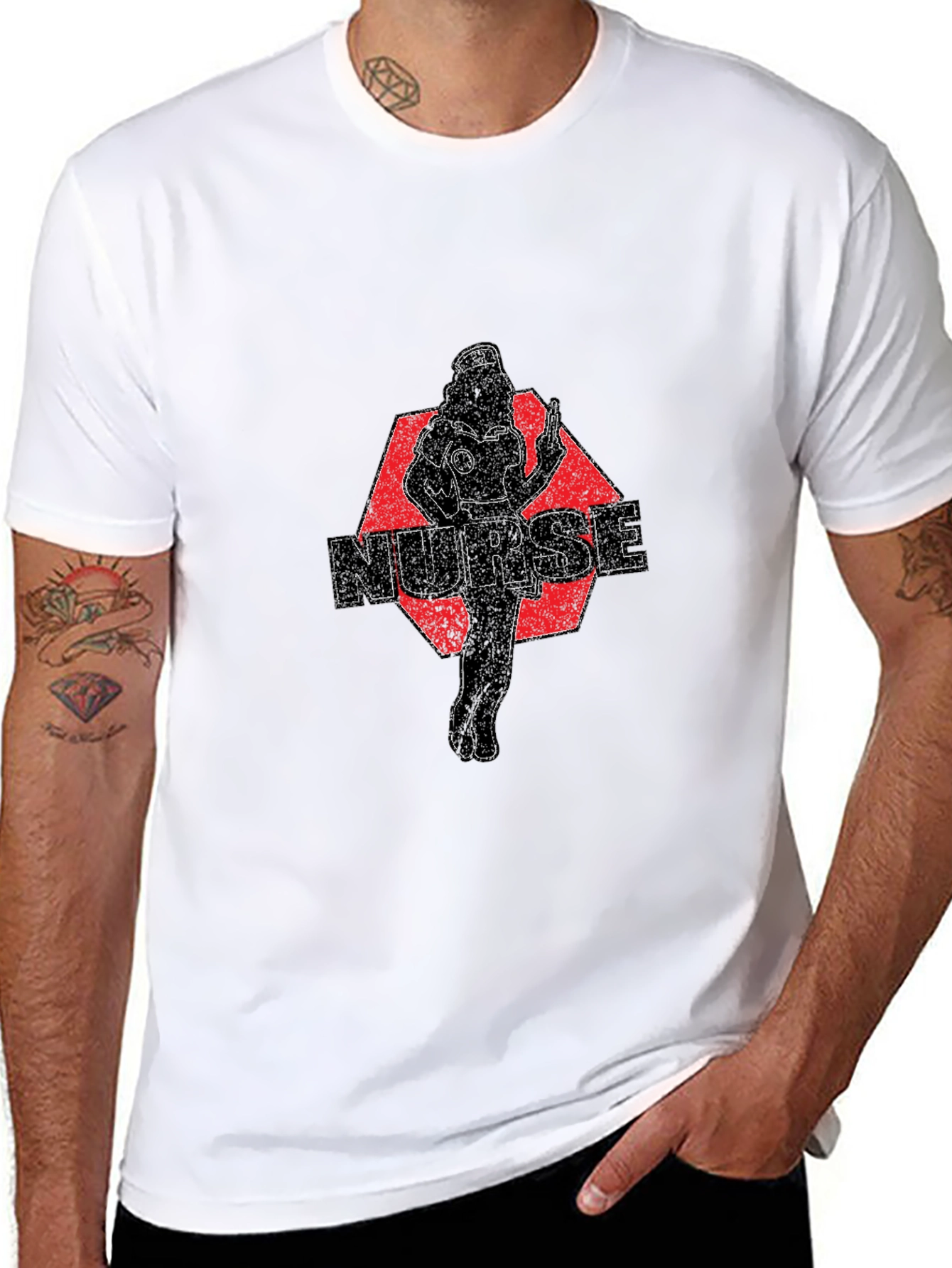 Nurse Graphic Tee - Black Unisex T-Shirt