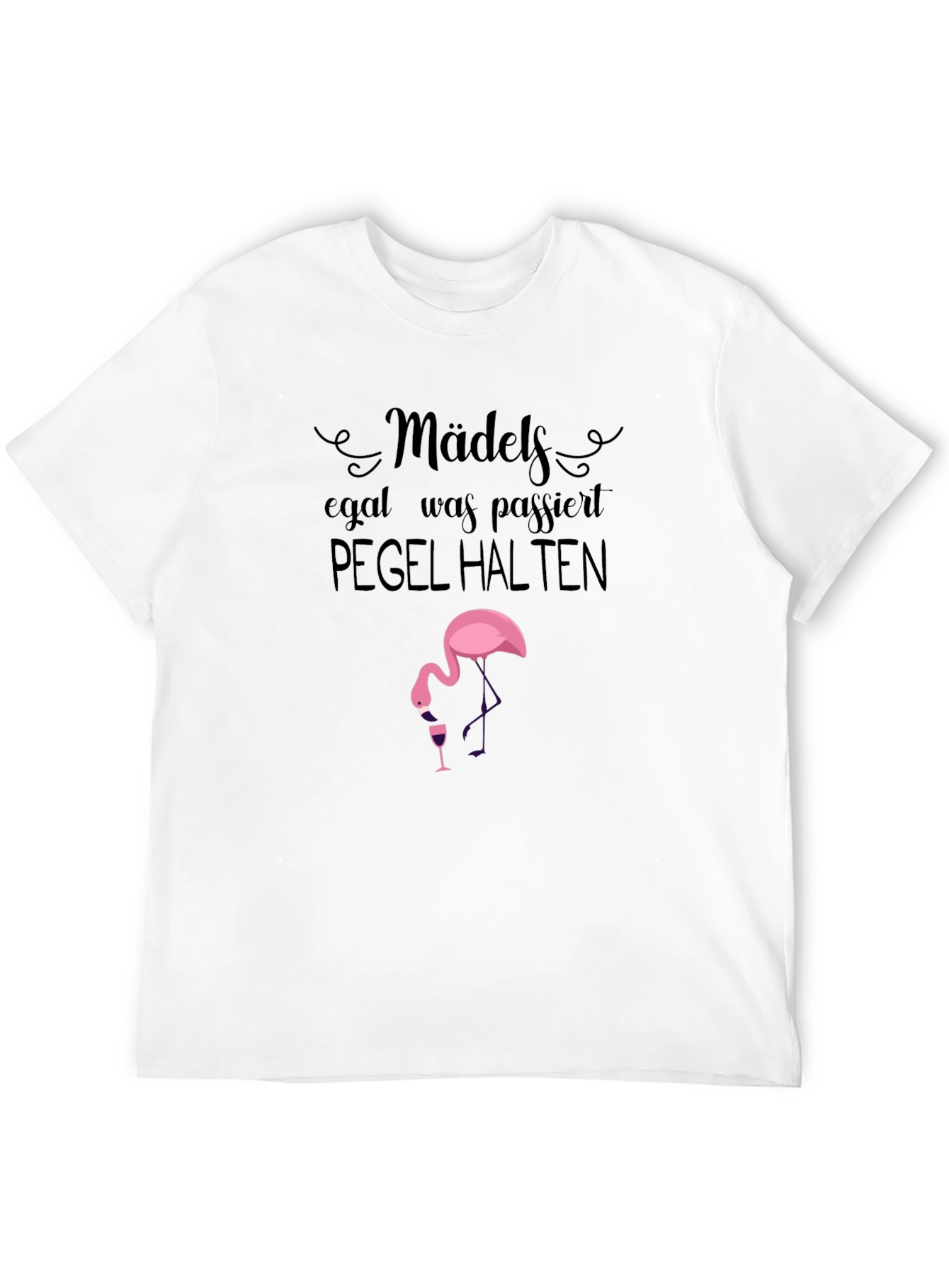 Mädels Pegel Halten Flamingo T-Shirt