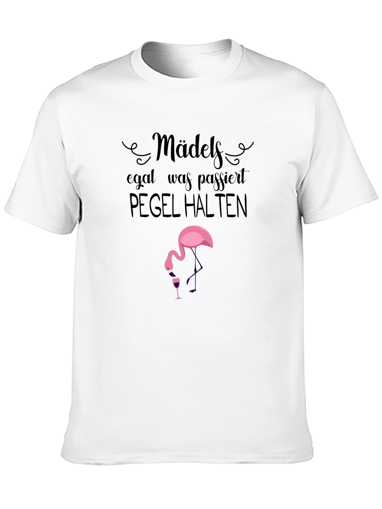 Mädels Pegel Halten Flamingo T-Shirt