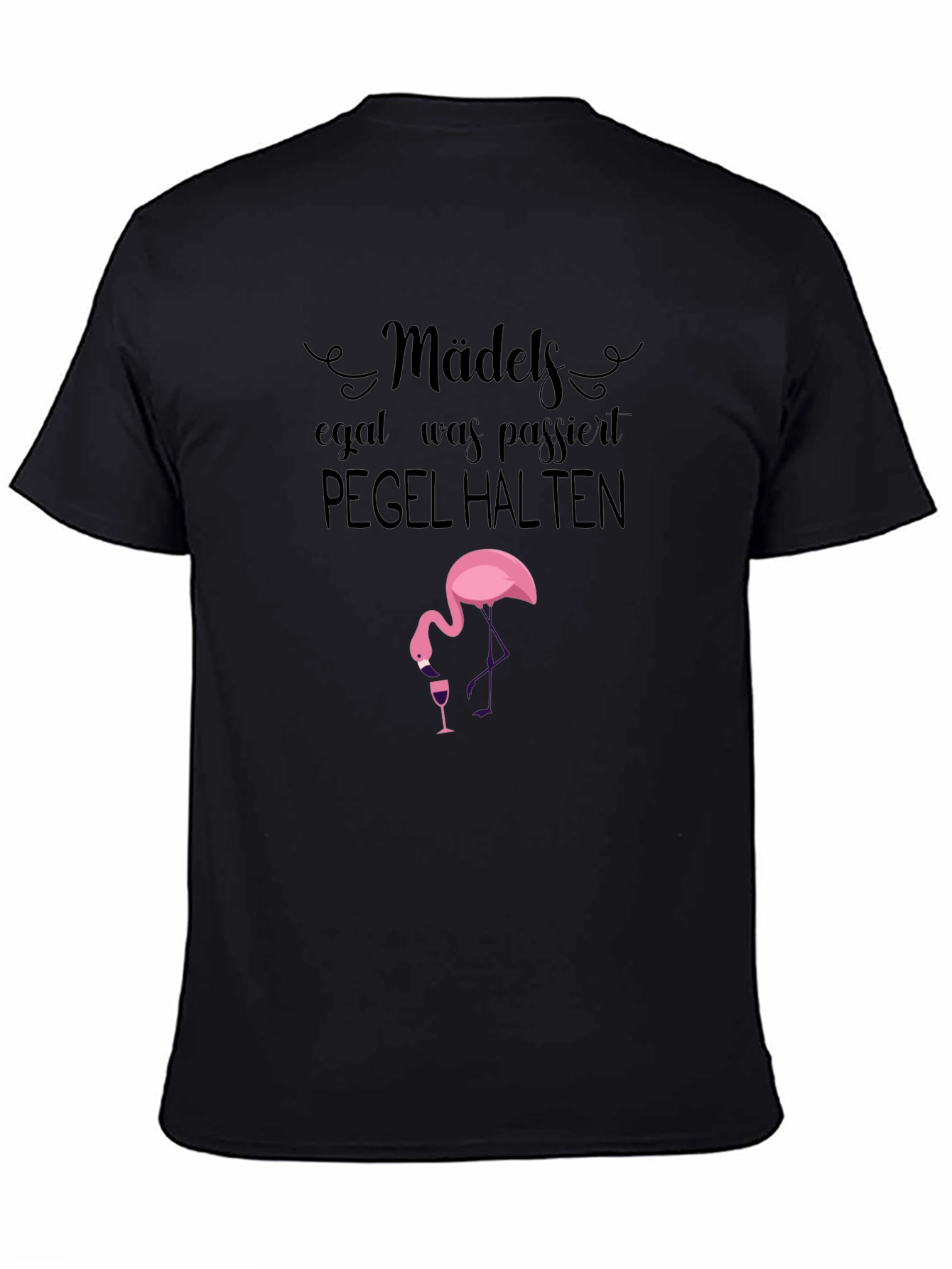 Mädels Pegel Halten Flamingo T-Shirt