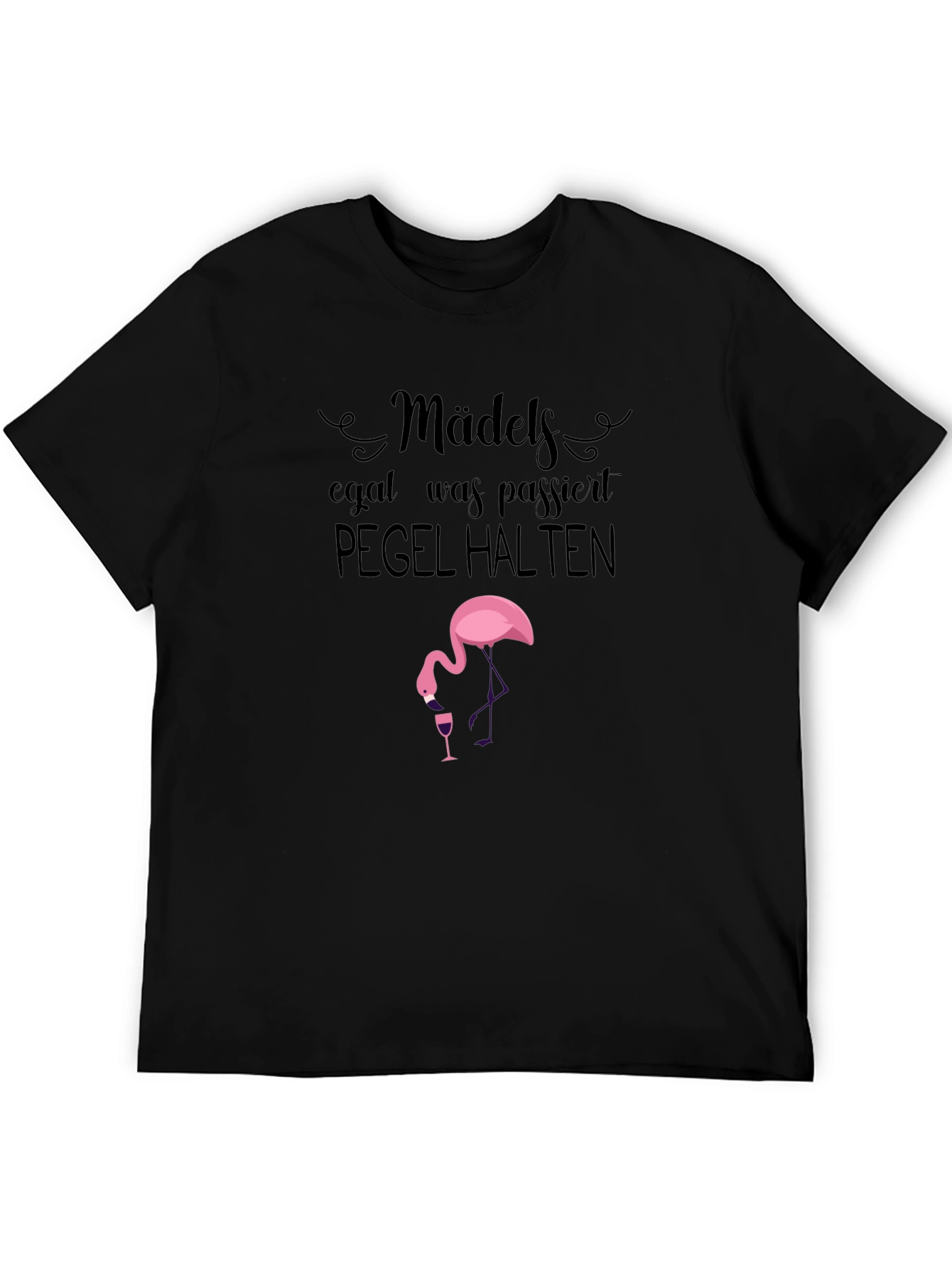 Mädels Pegel Halten Flamingo T-Shirt