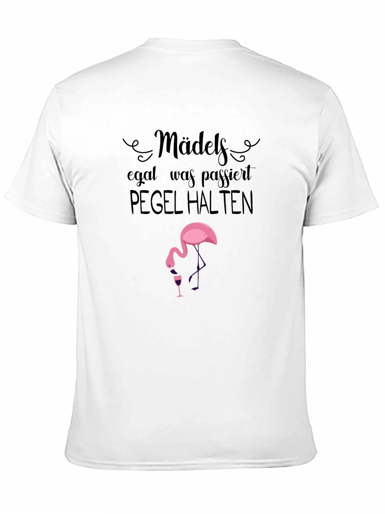 Mädels Pegel Halten Flamingo T-Shirt