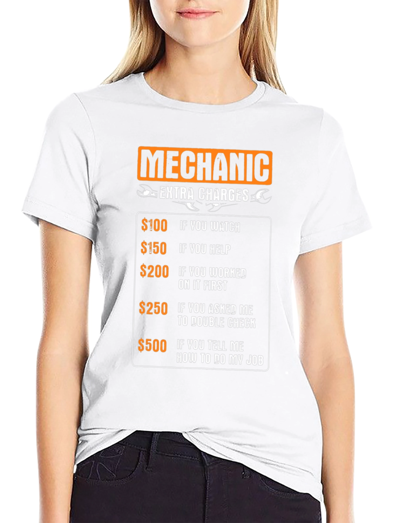 Mechanic Extra Charges Funny T-Shirt