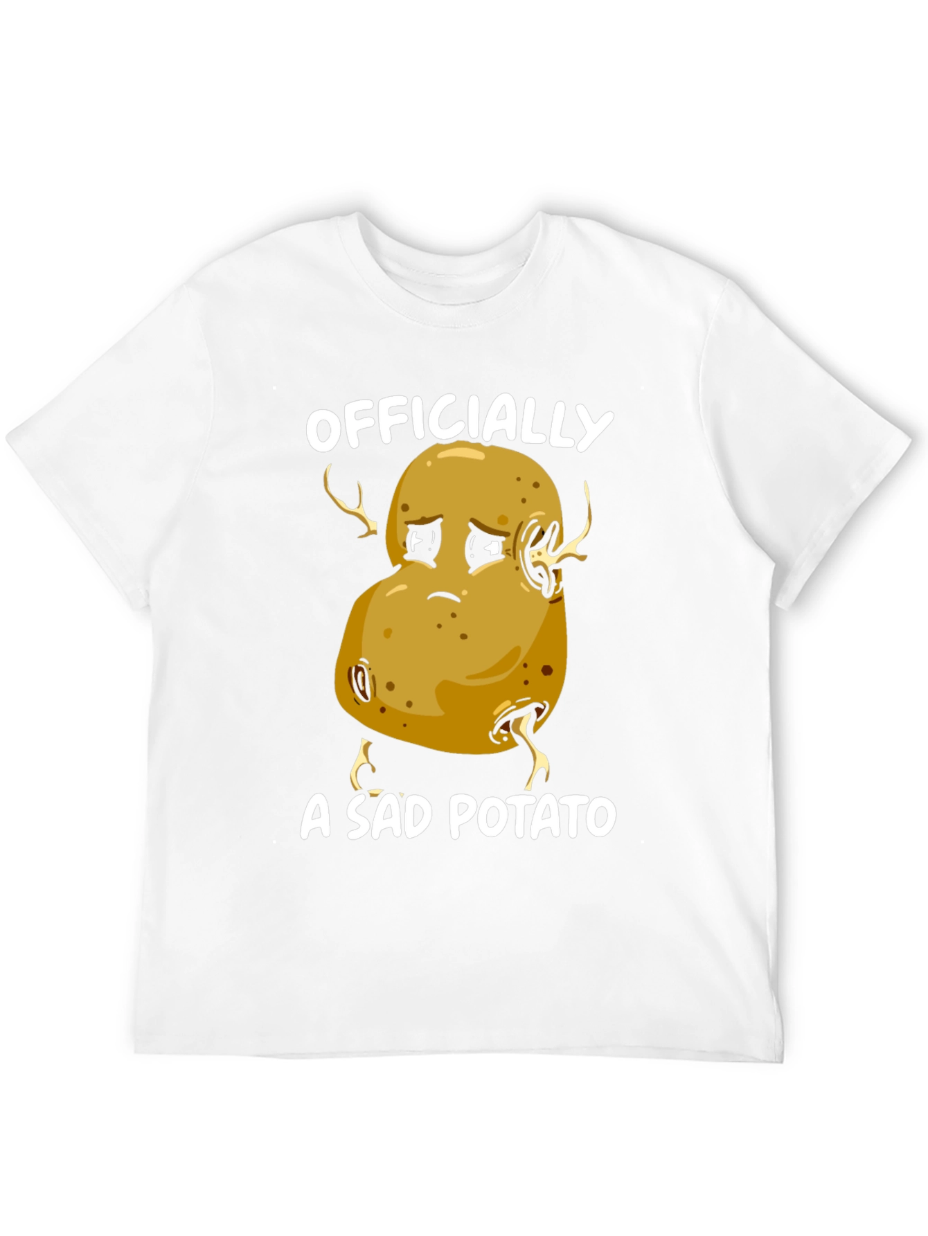 Sad Potato Graphic T-Shirt - Funny Unisex Tee