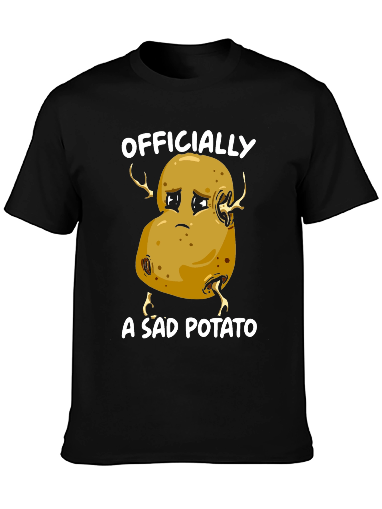 Sad Potato Graphic T-Shirt - Funny Unisex Tee
