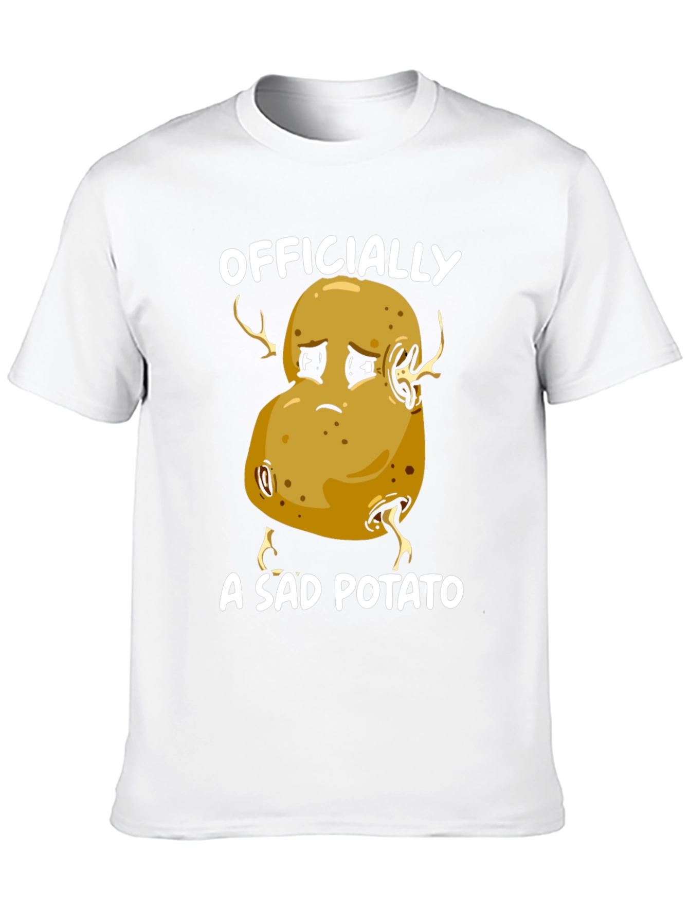 Sad Potato Graphic T-Shirt - Funny Unisex Tee