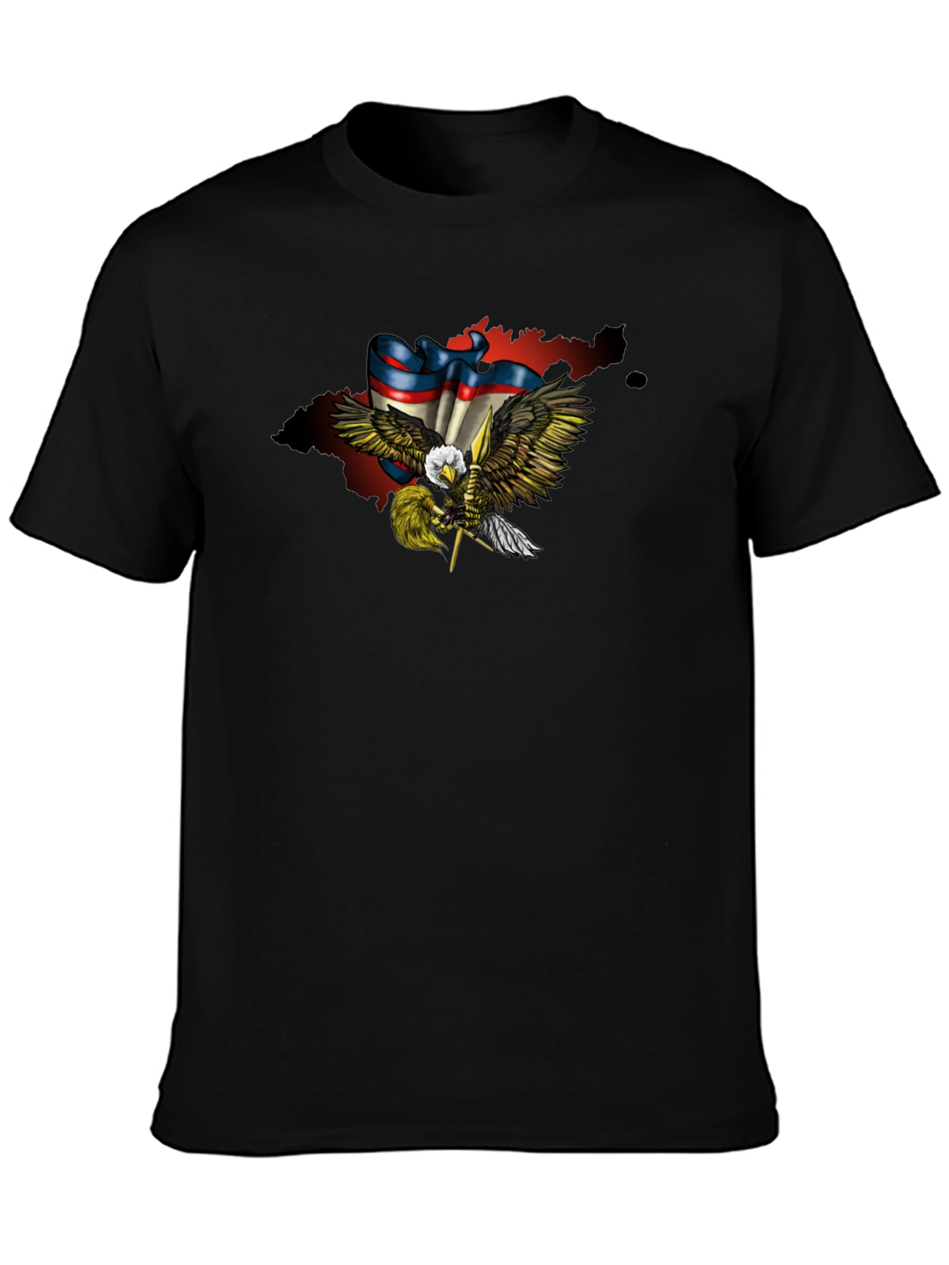 Eagle Flag Graphic Print T-Shirt