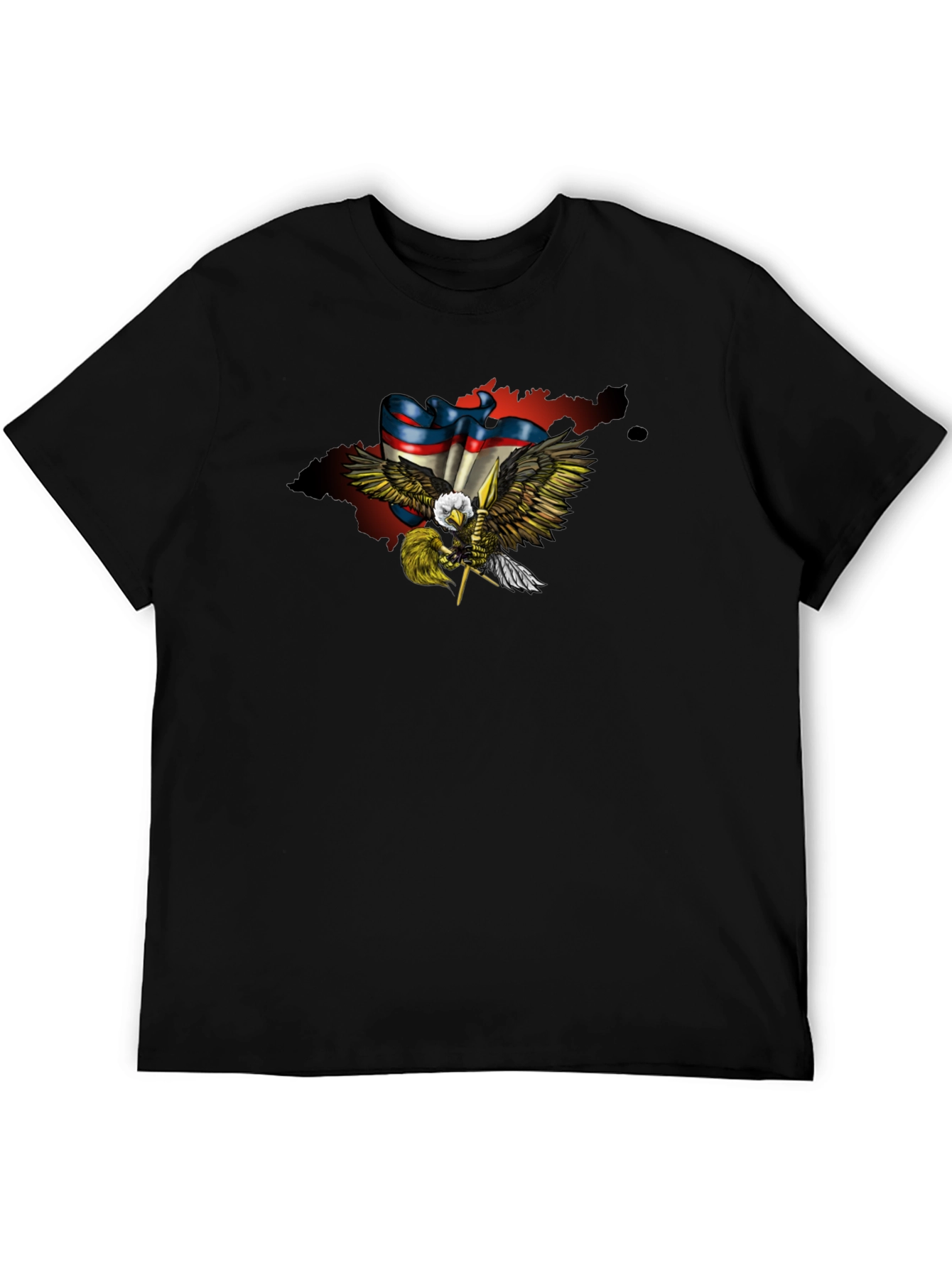 Eagle Flag Graphic Print T-Shirt