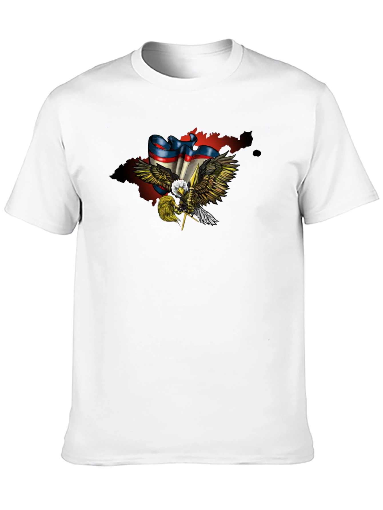 Eagle Flag Graphic Print T-Shirt