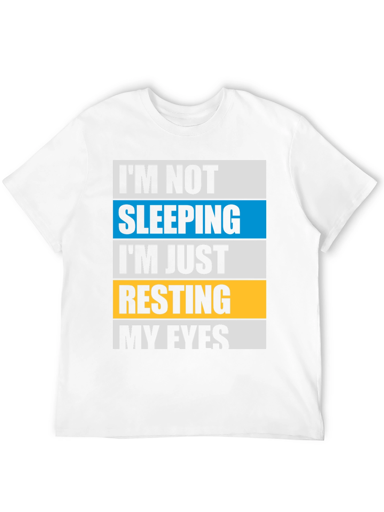 Resting My Eyes Graphic Tee - Funny Sleep Shirt