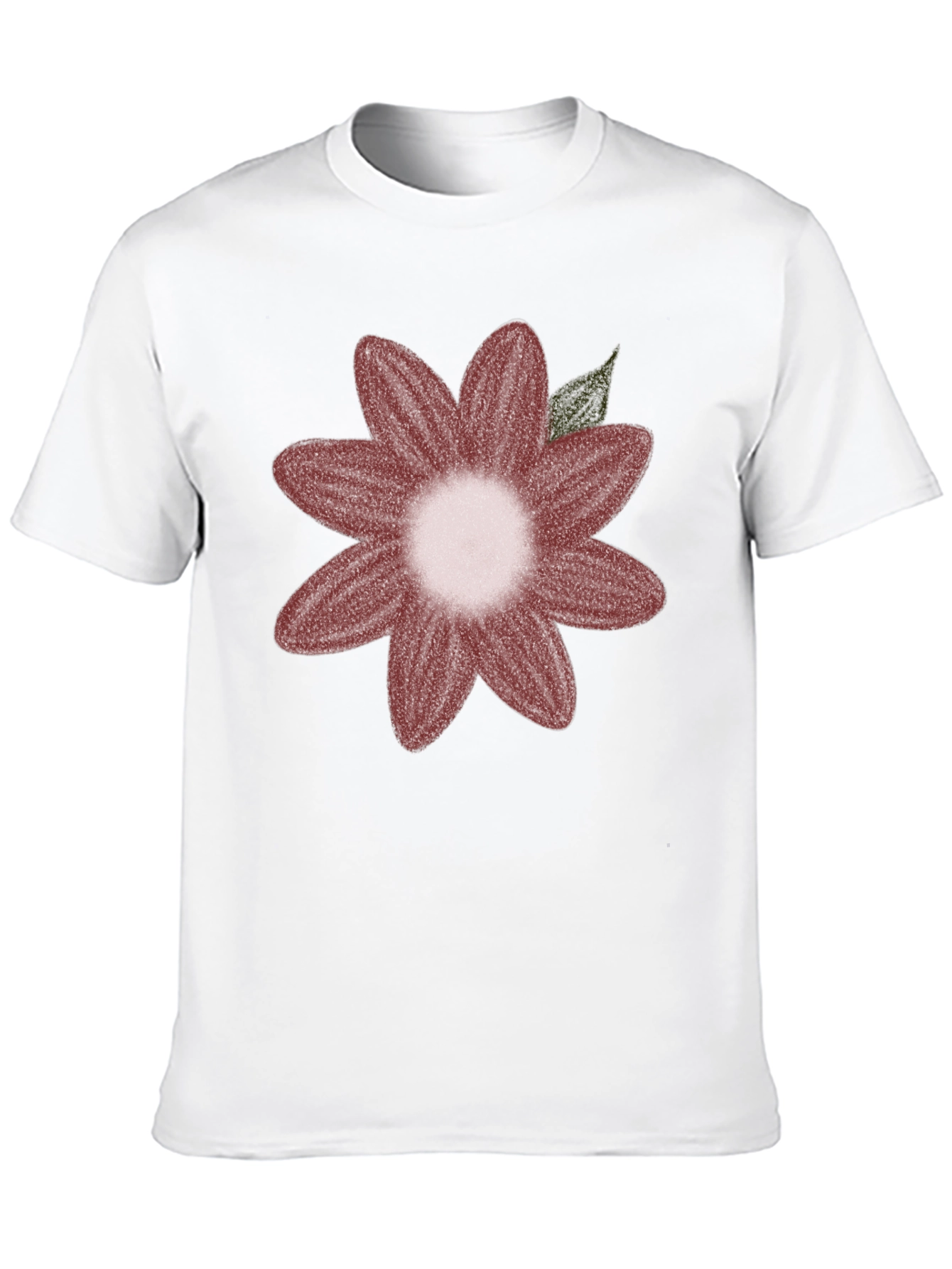 Floral Graphic Tee - Black Cotton Blend