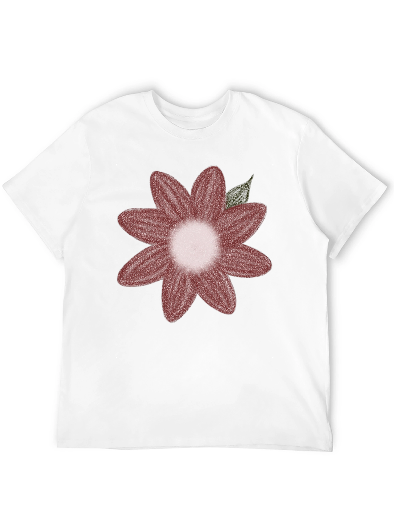 Floral Graphic Tee - Black Cotton Blend