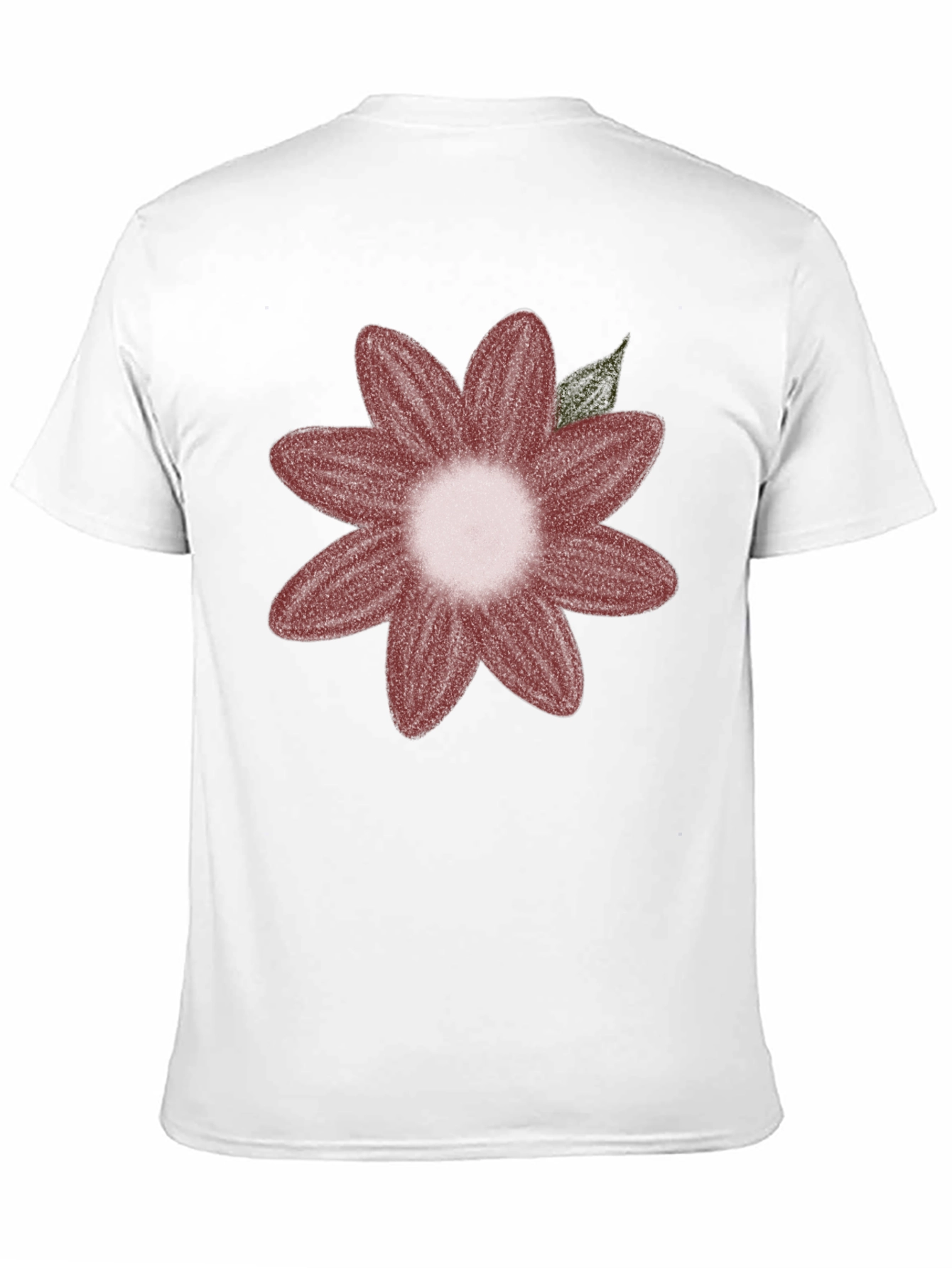 Floral Graphic Tee - Black Cotton Blend