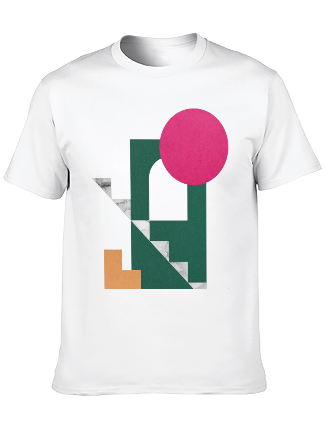Abstract Graphic Print Tee - Modern Art Shirt