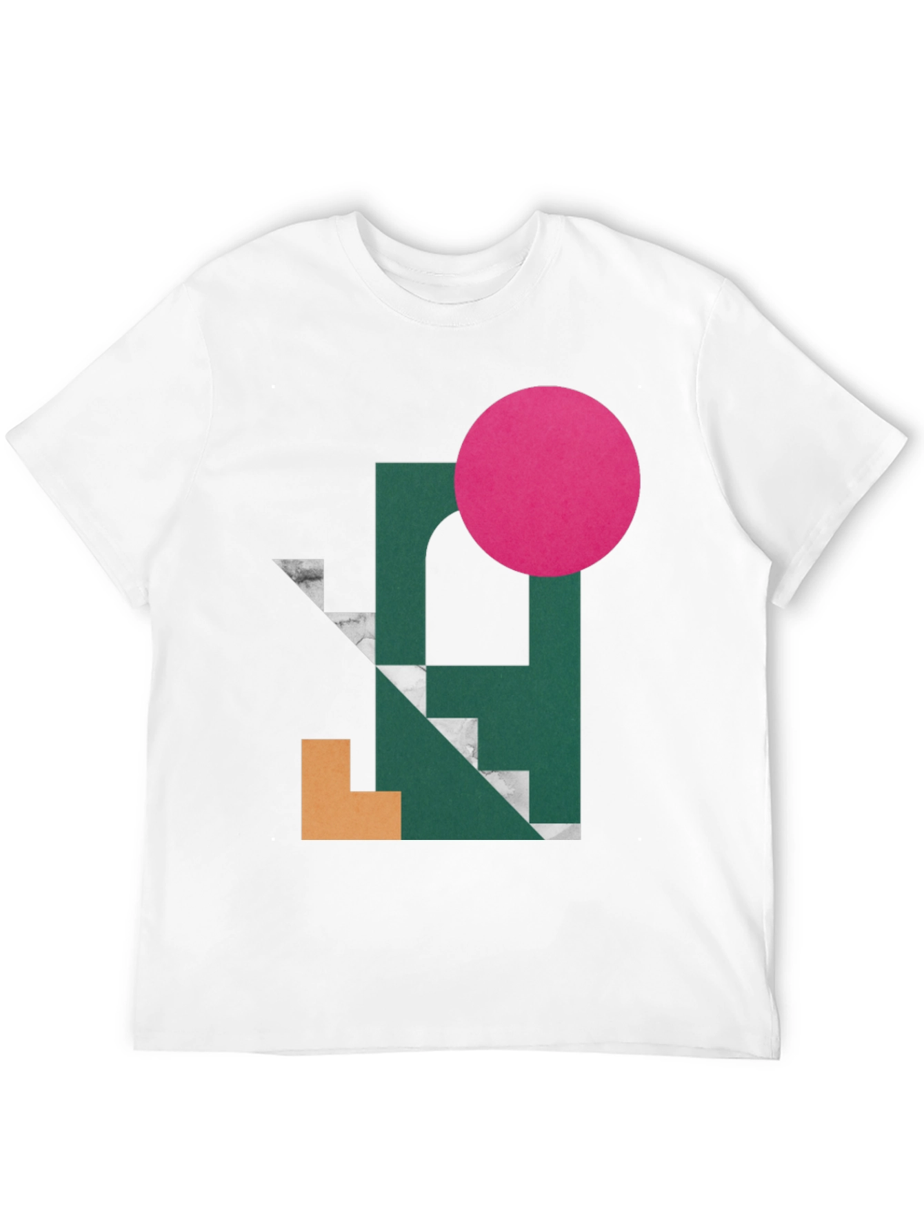 Abstract Graphic Print Tee - Modern Art Shirt