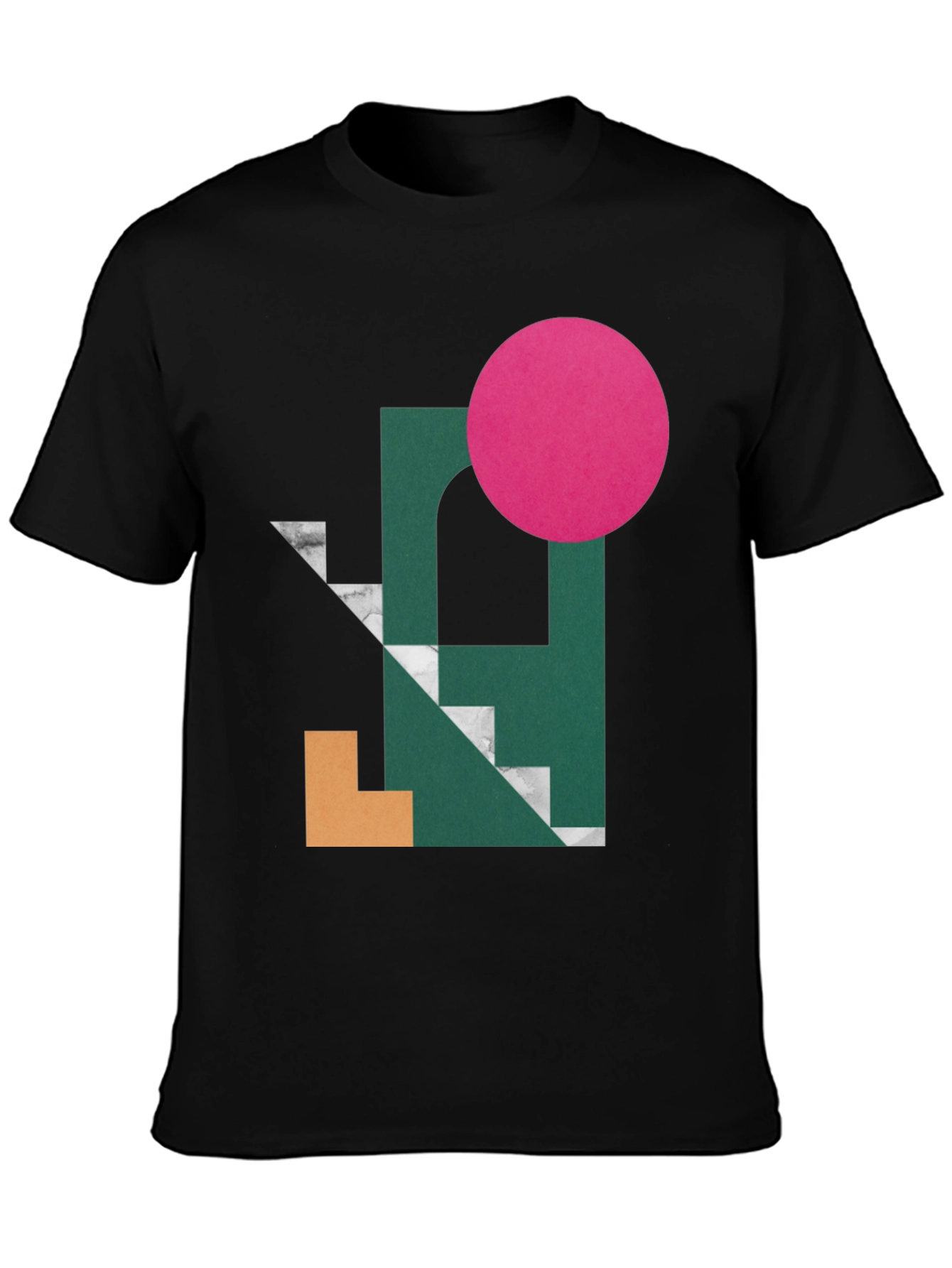 Abstract Graphic Print Tee - Modern Art Shirt