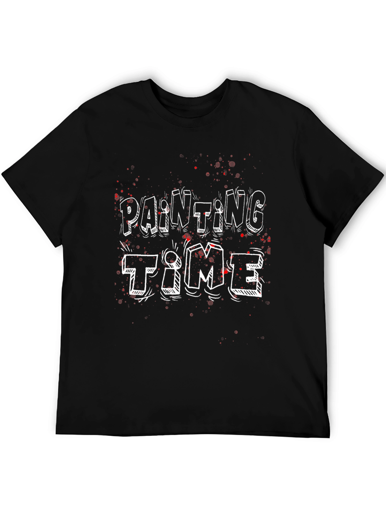 Painting Time Graphic Tee - Fun Artistic Shirt
