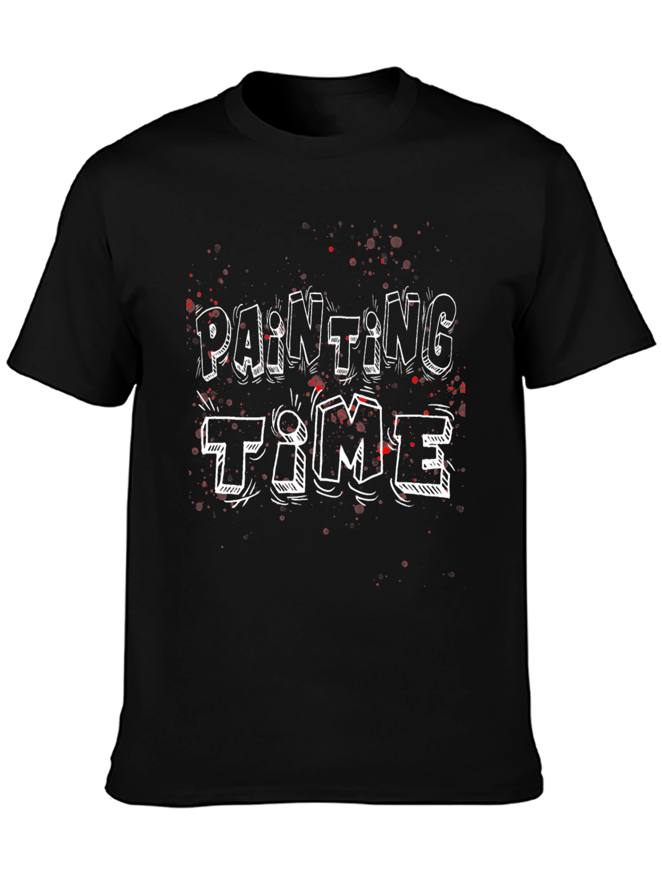 Painting Time Graphic Tee - Fun Artistic Shirt