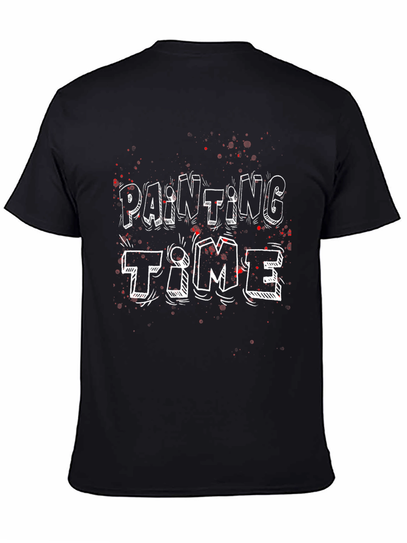 Painting Time Graphic Tee - Fun Artistic Shirt