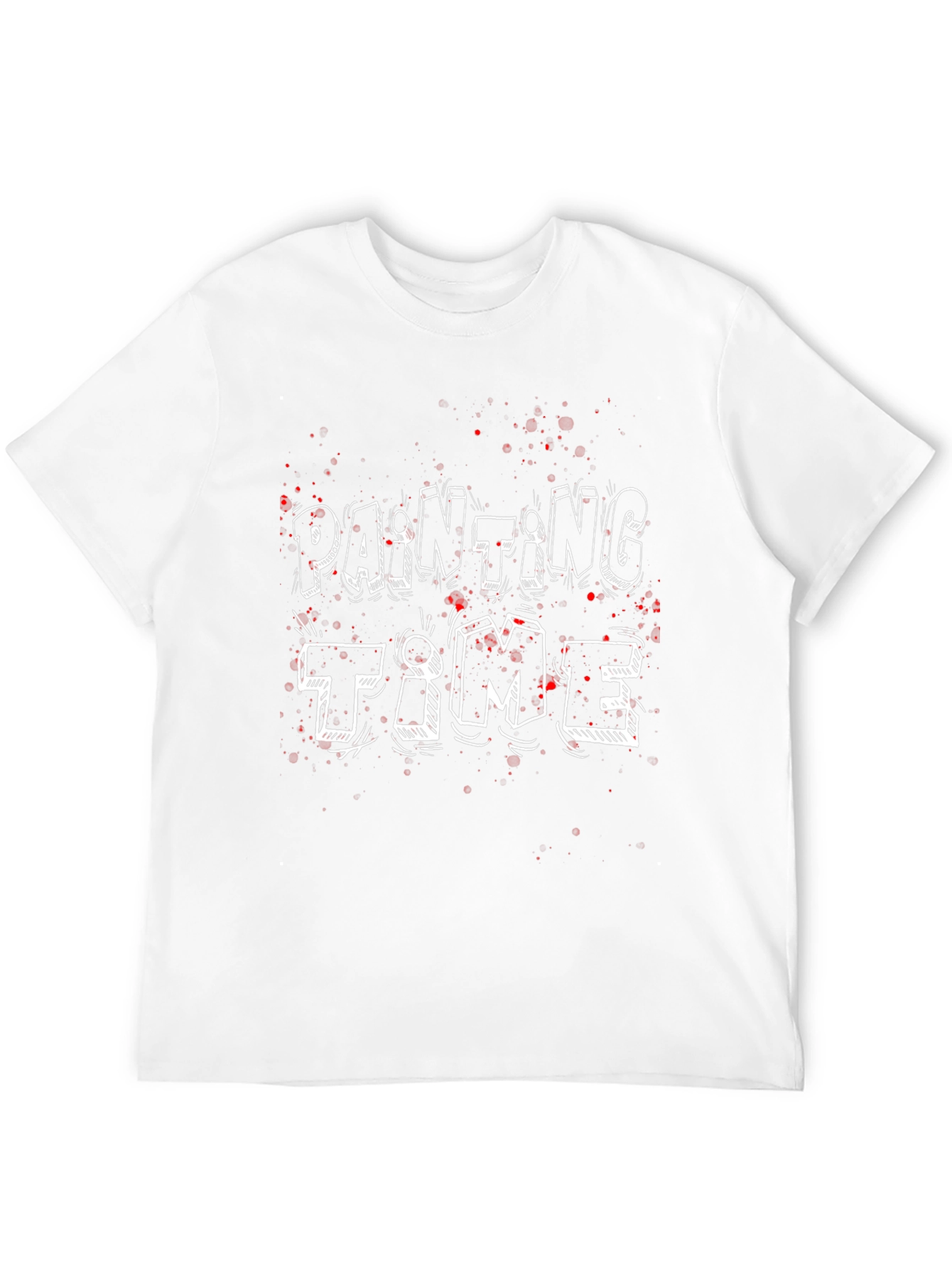 Painting Time Graphic Tee - Fun Artistic Shirt