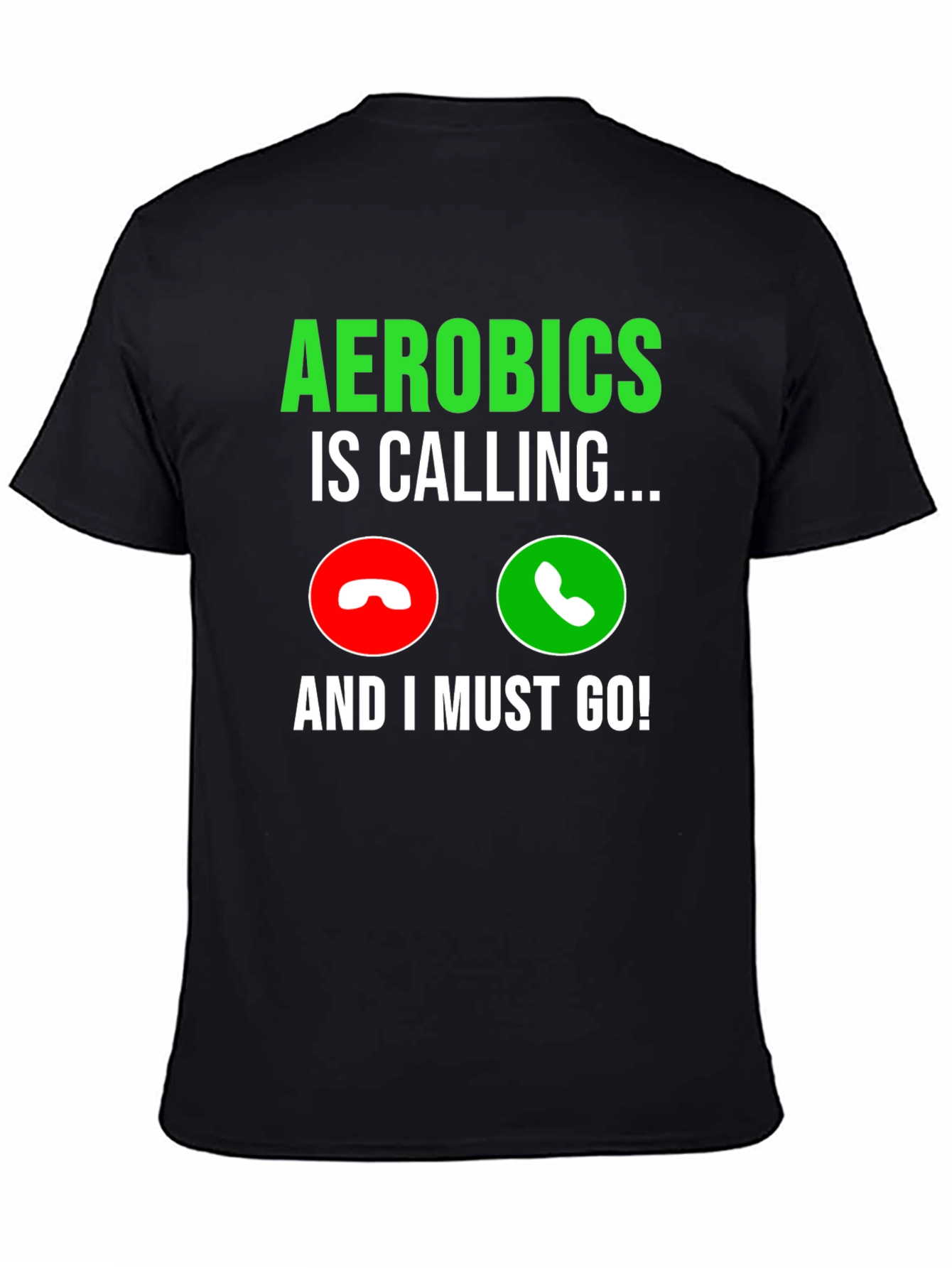 Aerobics Calling Black T-Shirt