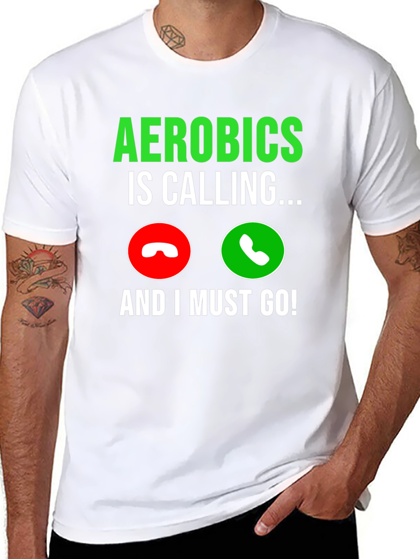 Aerobics Calling Black T-Shirt