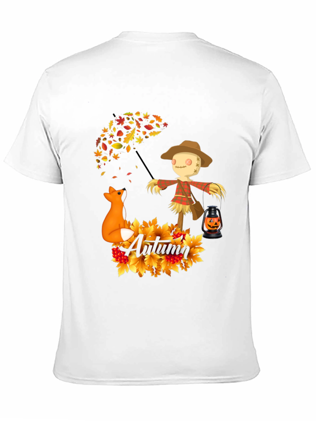 Autumn Scarecrow Fox T-Shirt