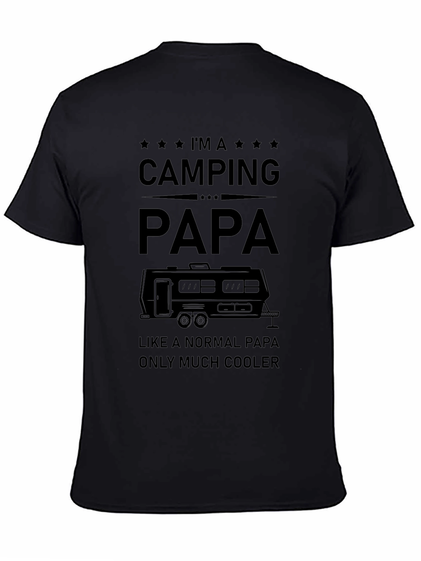 Camping Papa Graphic Tee - Cool Dad Shirt