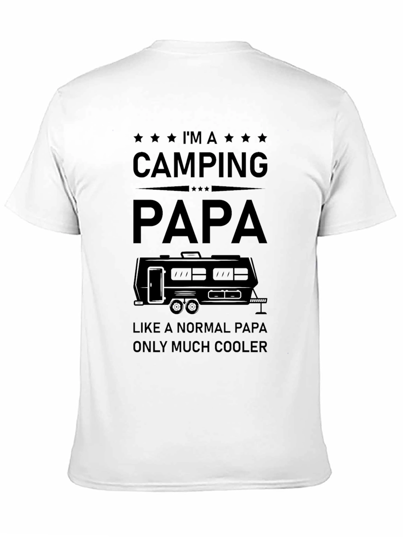 Camping Papa Graphic Tee - Cool Dad Shirt
