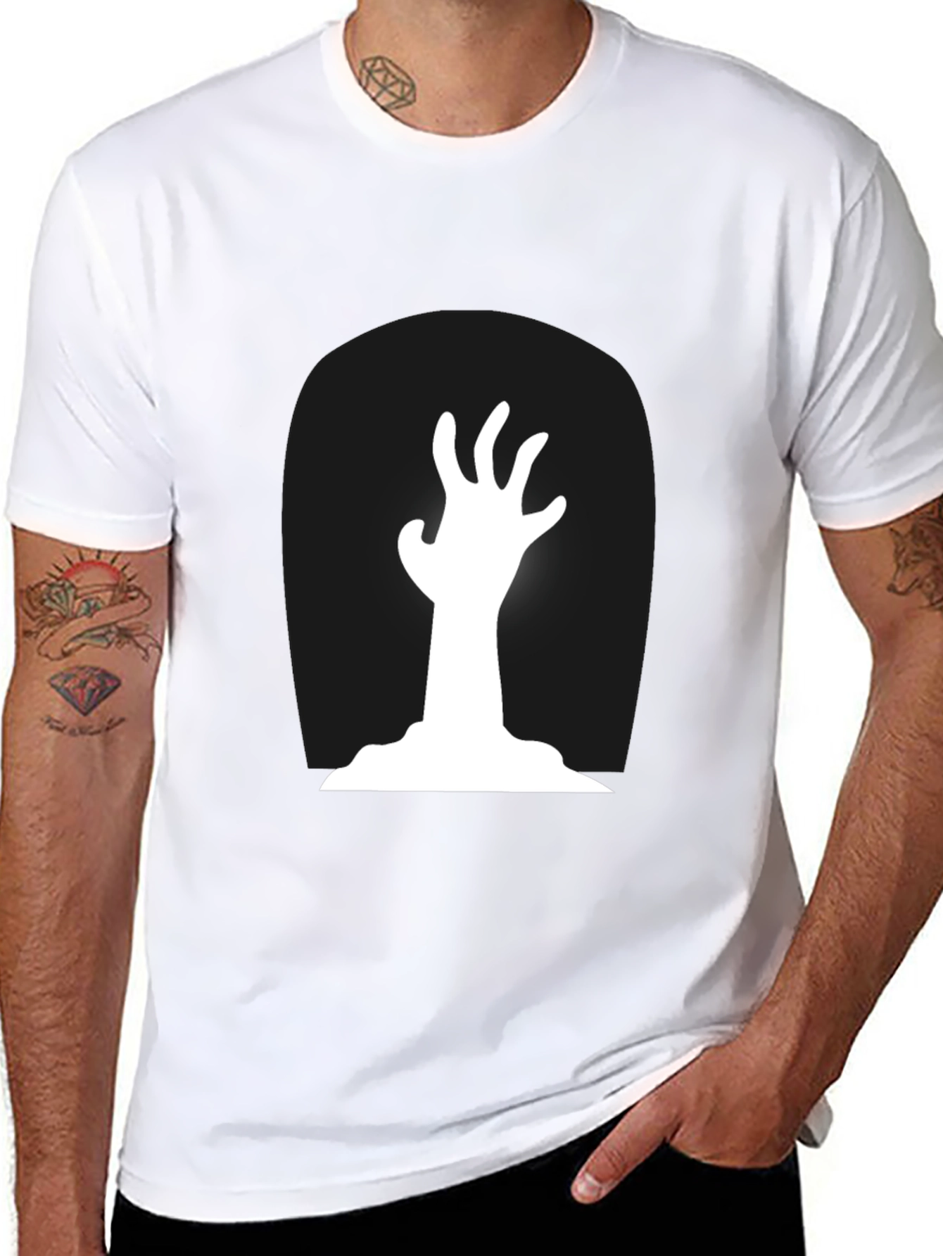 Zombie Hand T-Shirt - Halloween Graphic Tee
