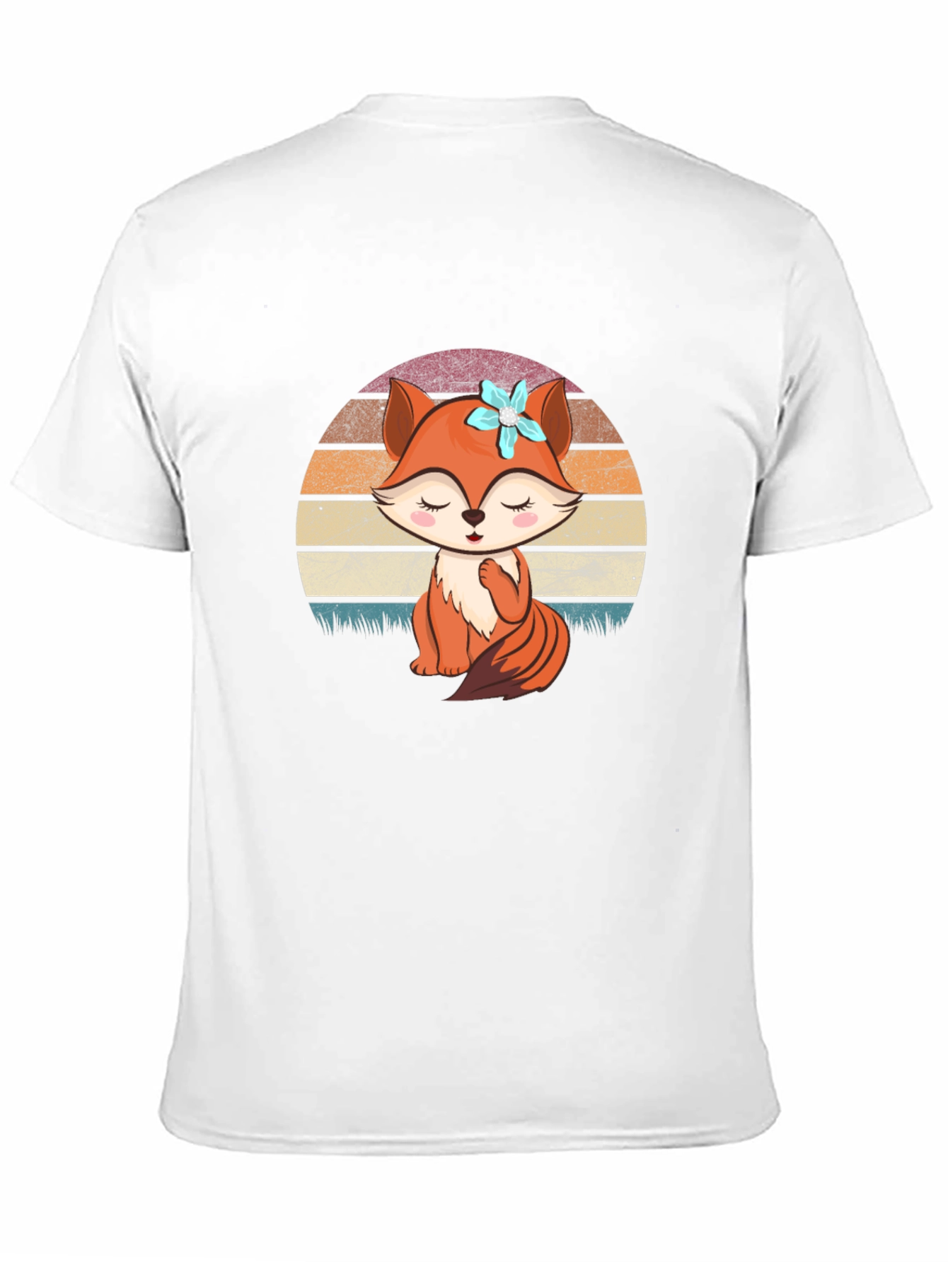 Cute Fox Graphic Tee - Unisex Black T-Shirt