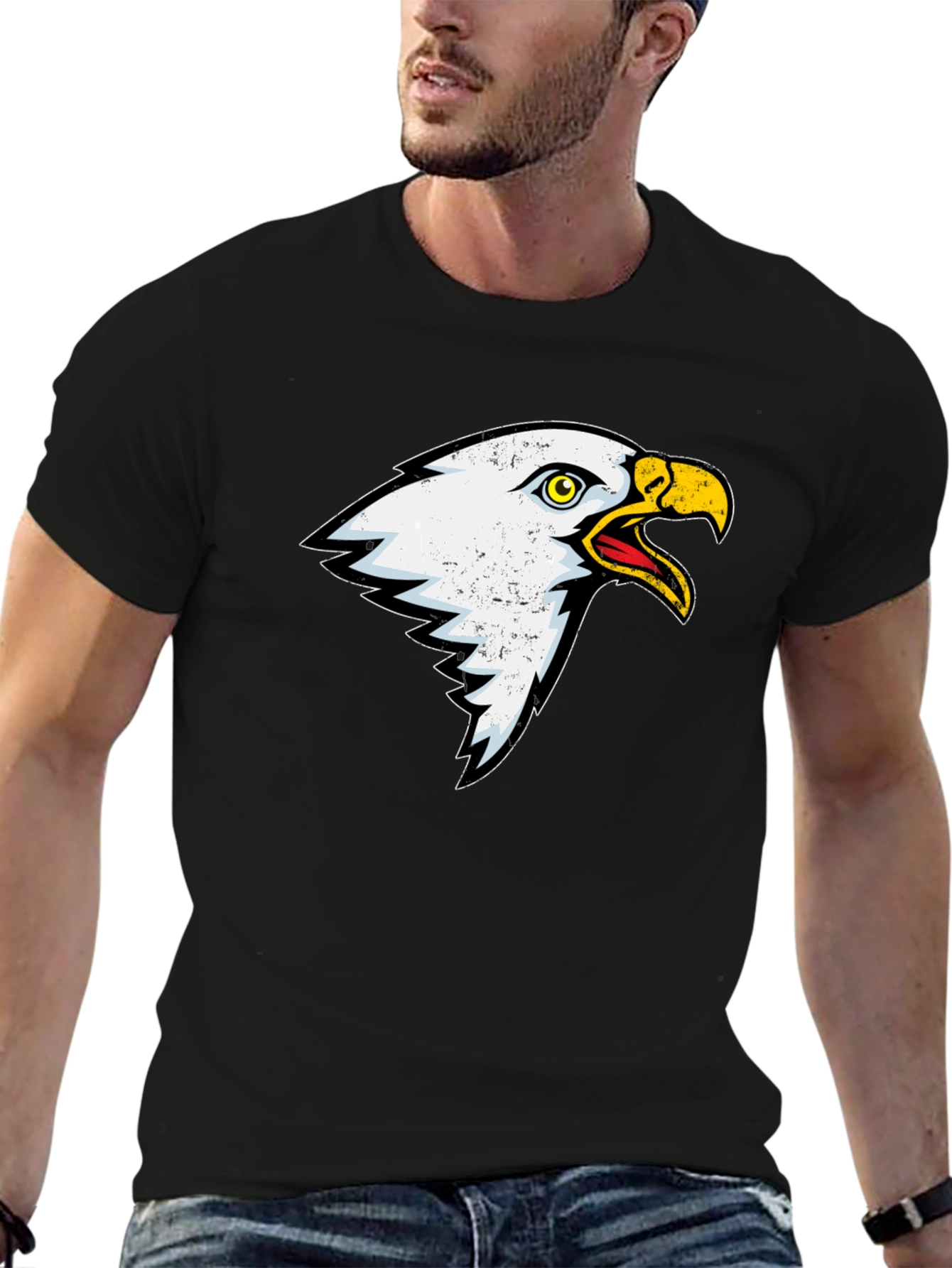 Black Eagle Graphic Tee - Bold Style
