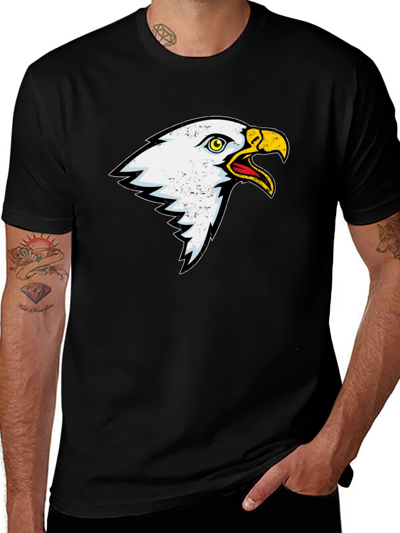 Black Eagle Graphic Tee - Bold Style