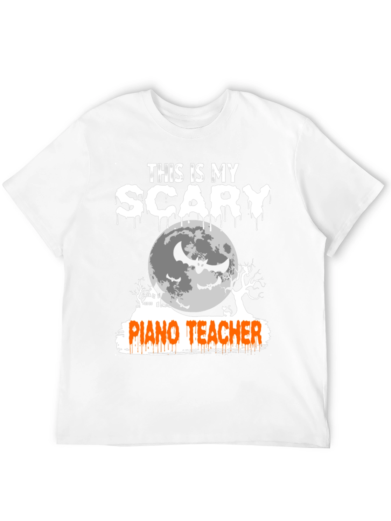 Scary Piano Teacher Halloween T-Shirt