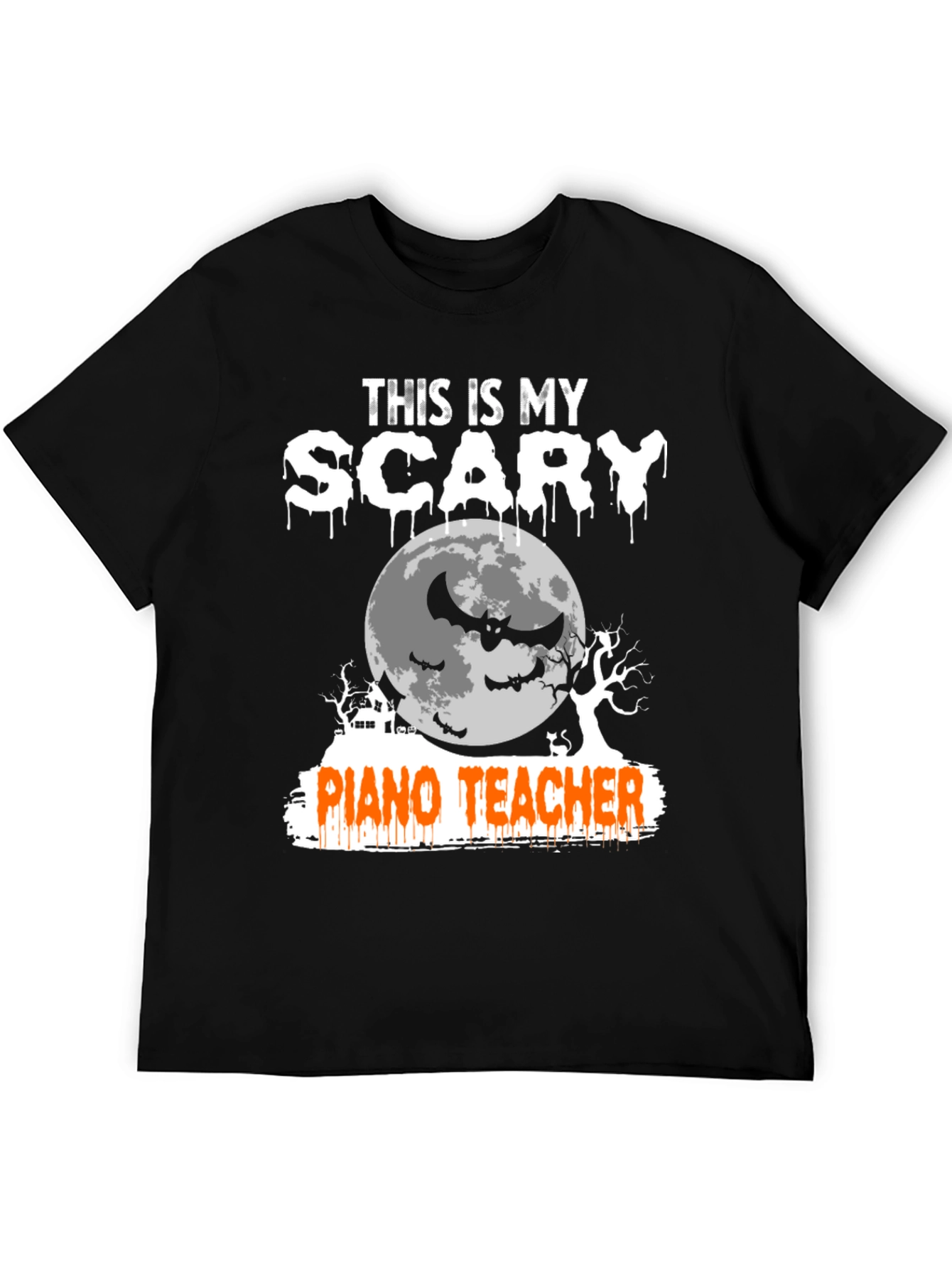 Scary Piano Teacher Halloween T-Shirt
