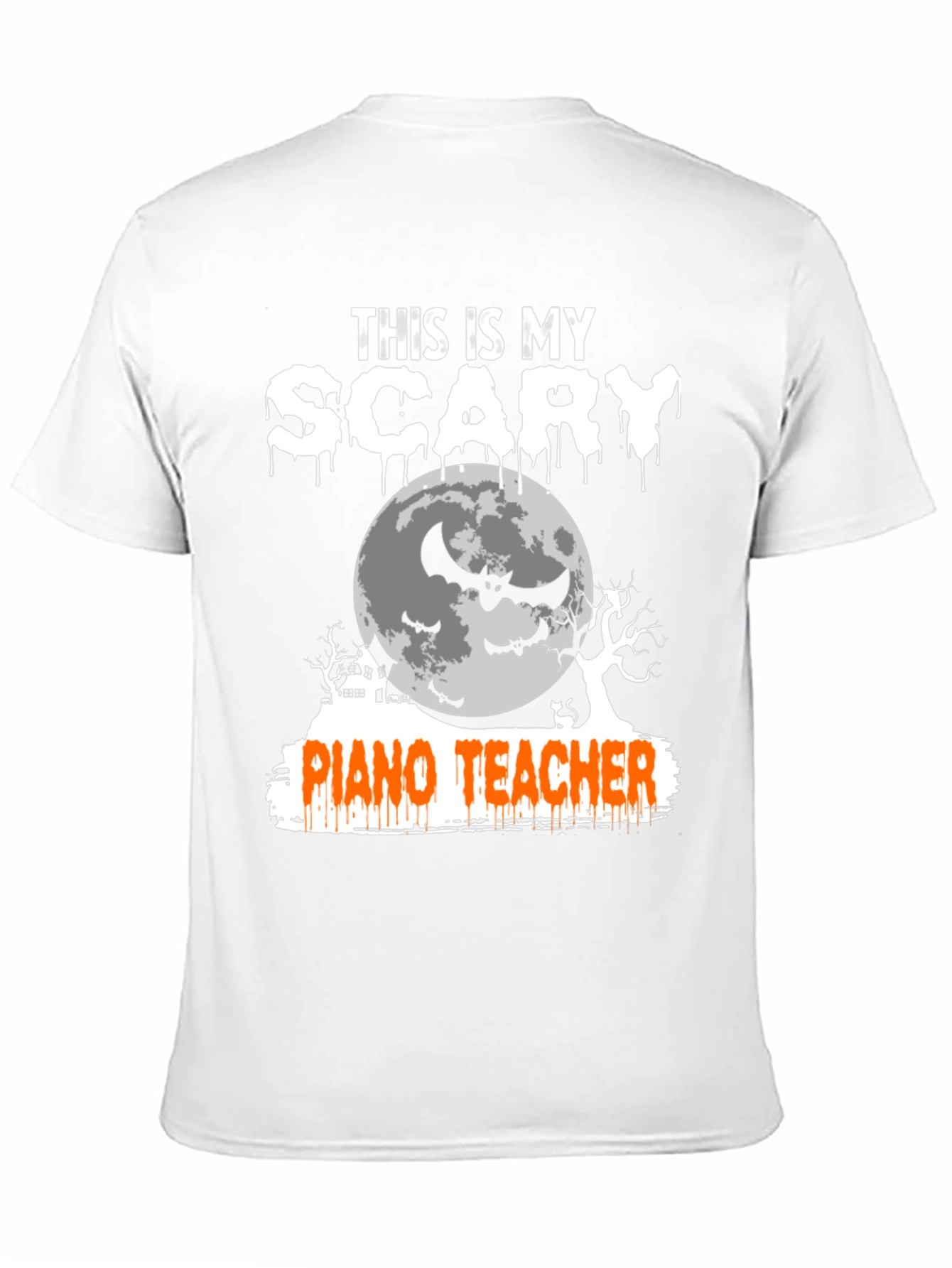 Scary Piano Teacher Halloween T-Shirt