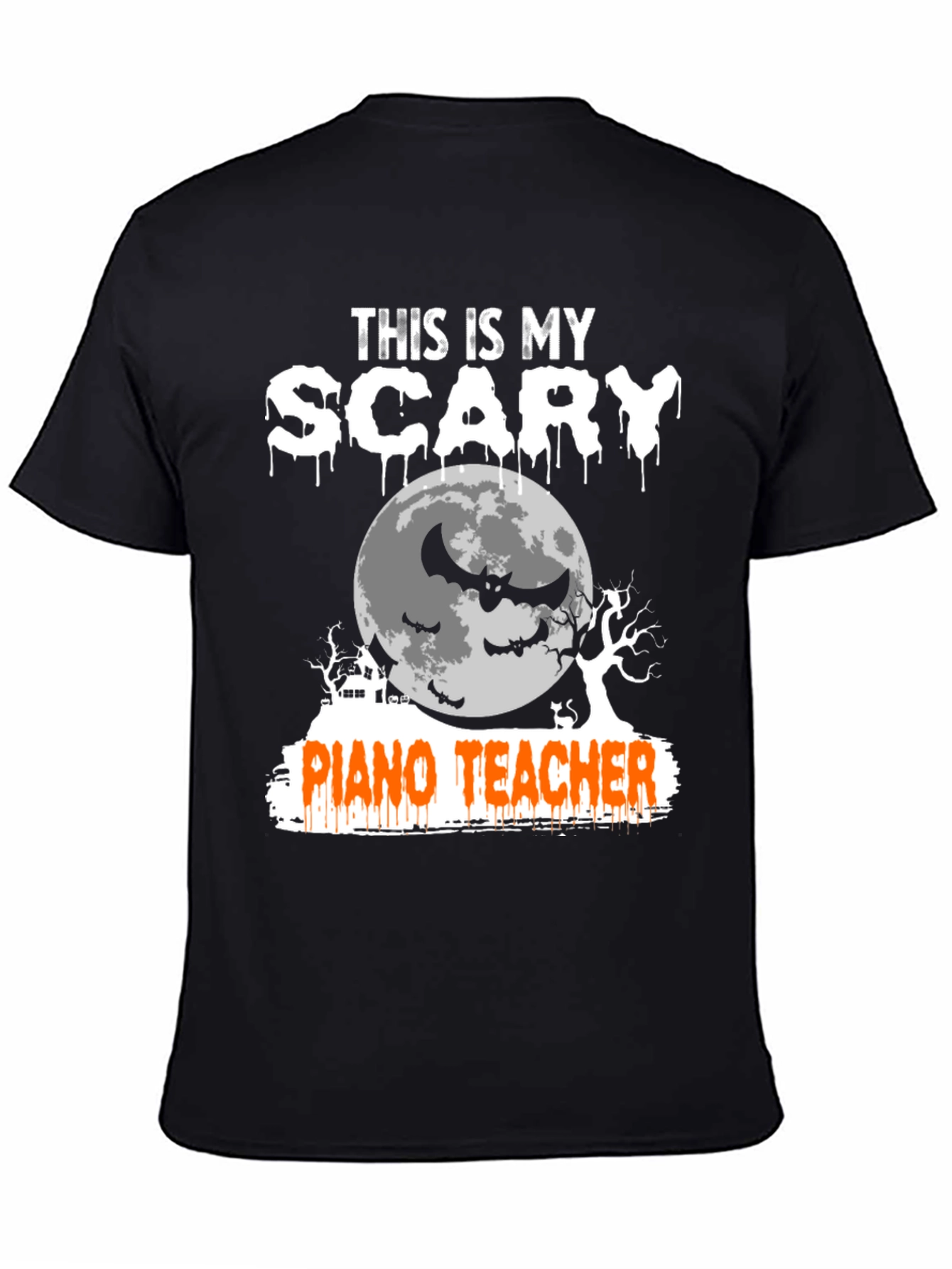 Scary Piano Teacher Halloween T-Shirt