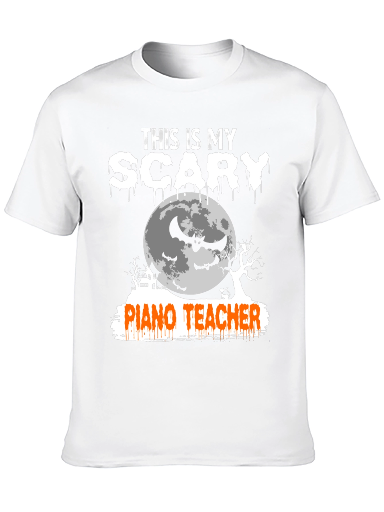 Scary Piano Teacher Halloween T-Shirt