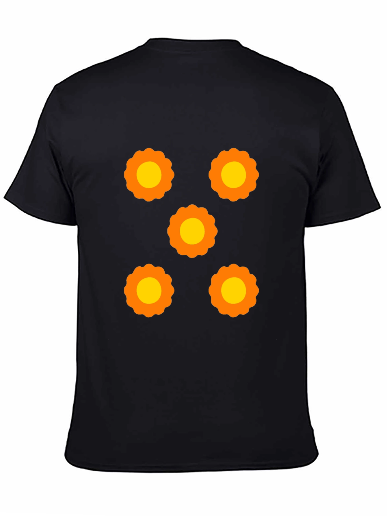 Retro Floral Graphic Tee - Black