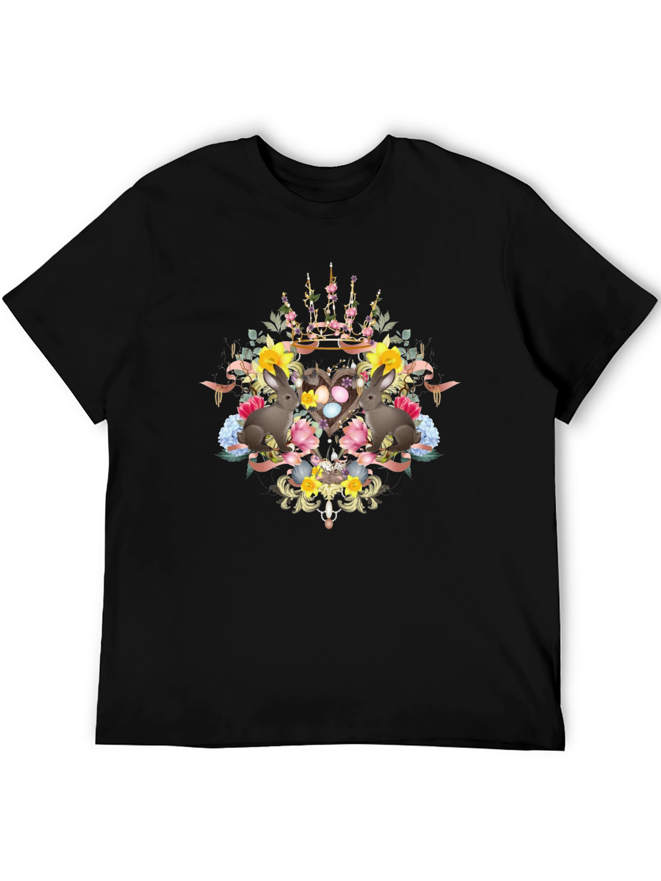 Floral Easter Bunnies T-Shirt