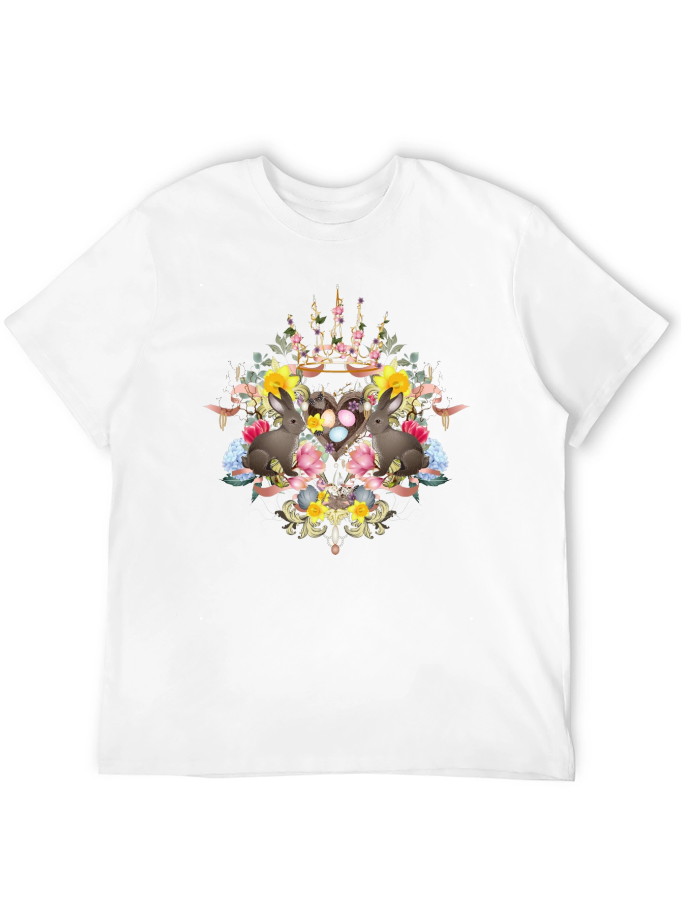 Floral Easter Bunnies T-Shirt