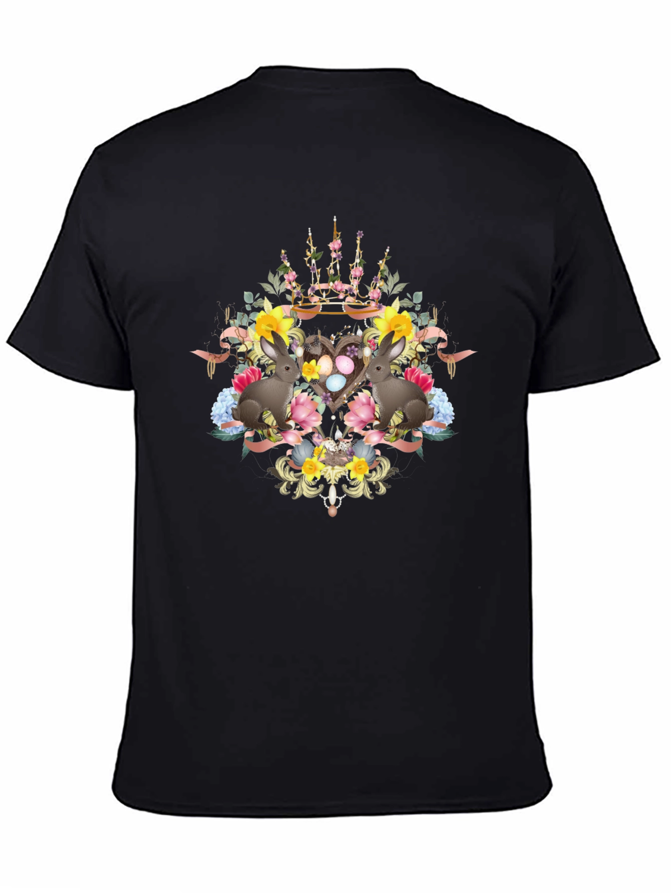 Floral Easter Bunnies T-Shirt