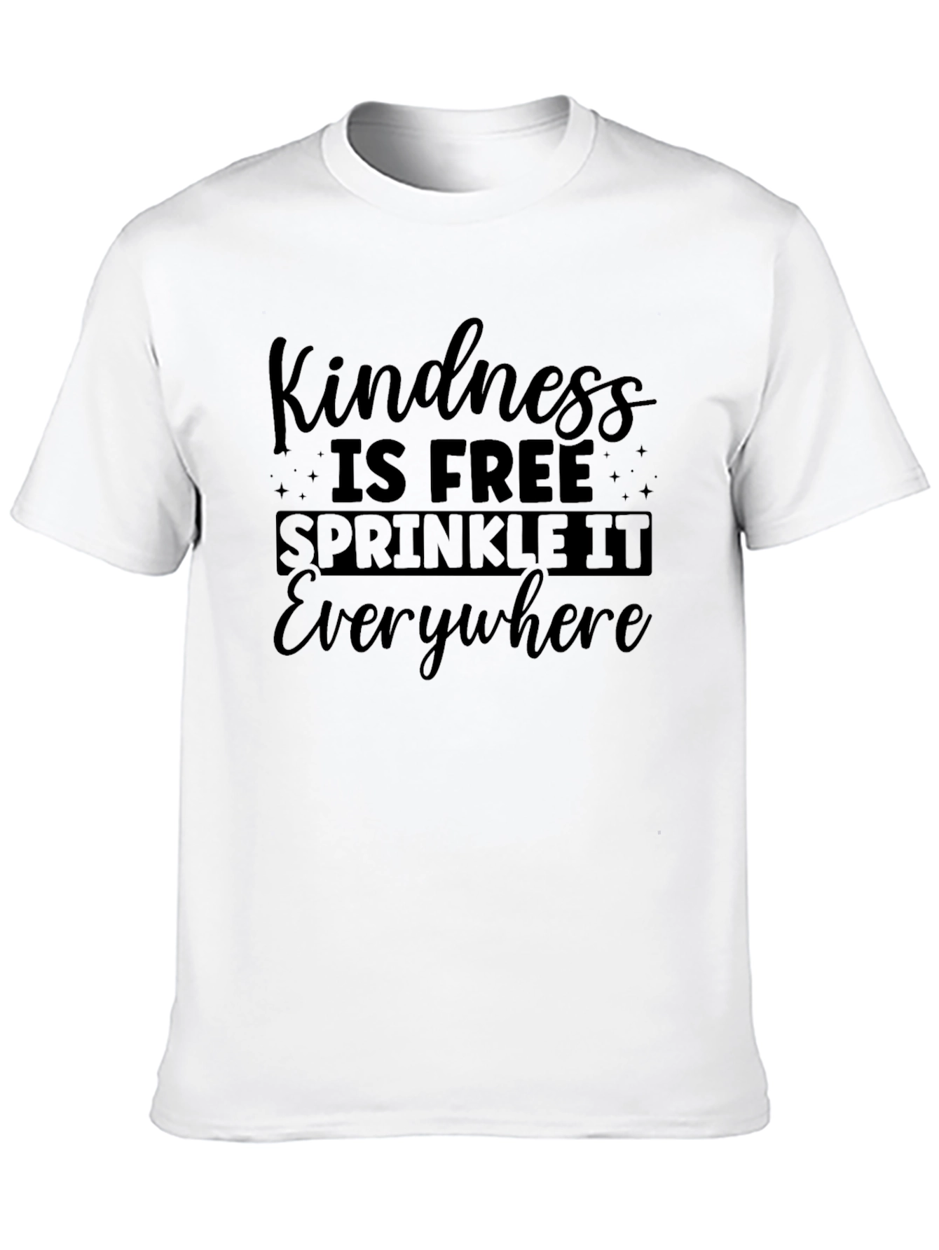 Kindness is Free Graphic T-Shirt - Black