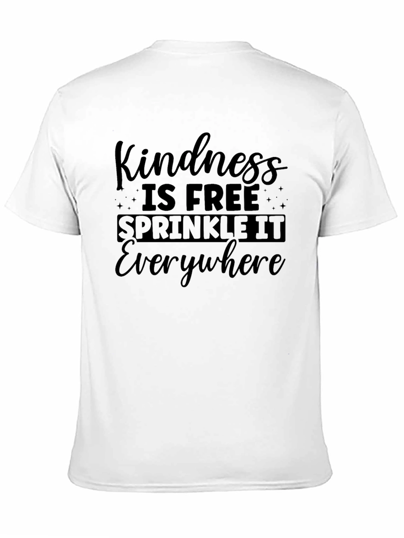 Kindness is Free Graphic T-Shirt - Black